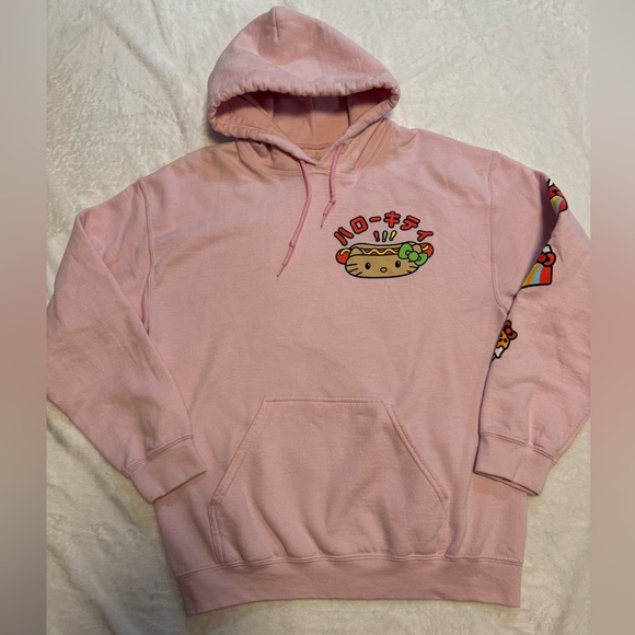 Hello Kitty Pink Japanese Fast food Hoodie - Picture 2 of 10